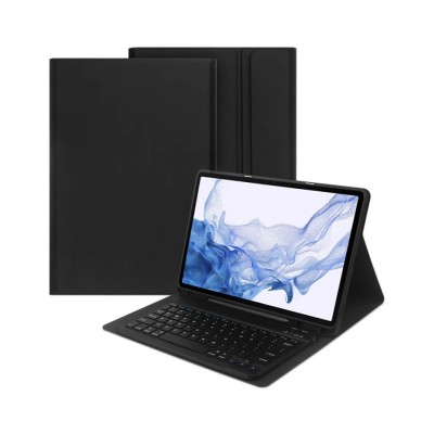 Husa Samsung Galaxy Tab S7 Plus / S8 Plus / S7 FE, 12.4 Inch, Tech SC Pen, Cu Tastatura, Negru